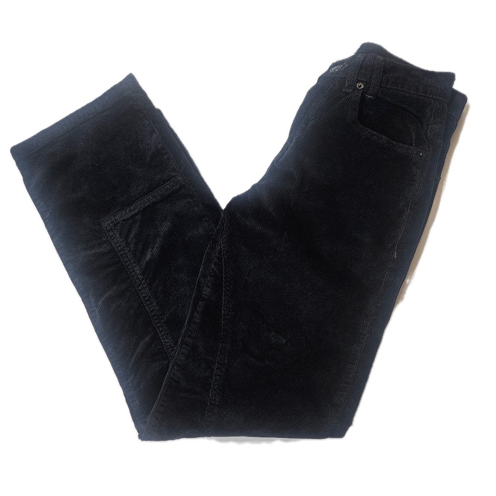 We‎ The Free Risk Taker Jeans Womens 24 Black High Rise Straight Corduroy Pants